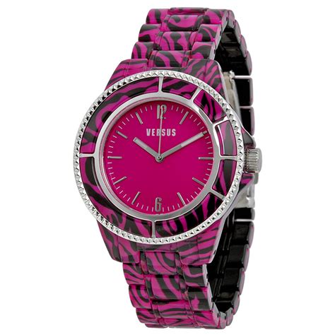 674-518 versus versace women's tokyo|VERSUS Versace Women's Tokyo Pink Dial Silicone Strap Sport .